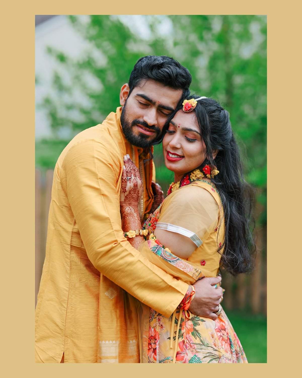 Outdoor event couple
