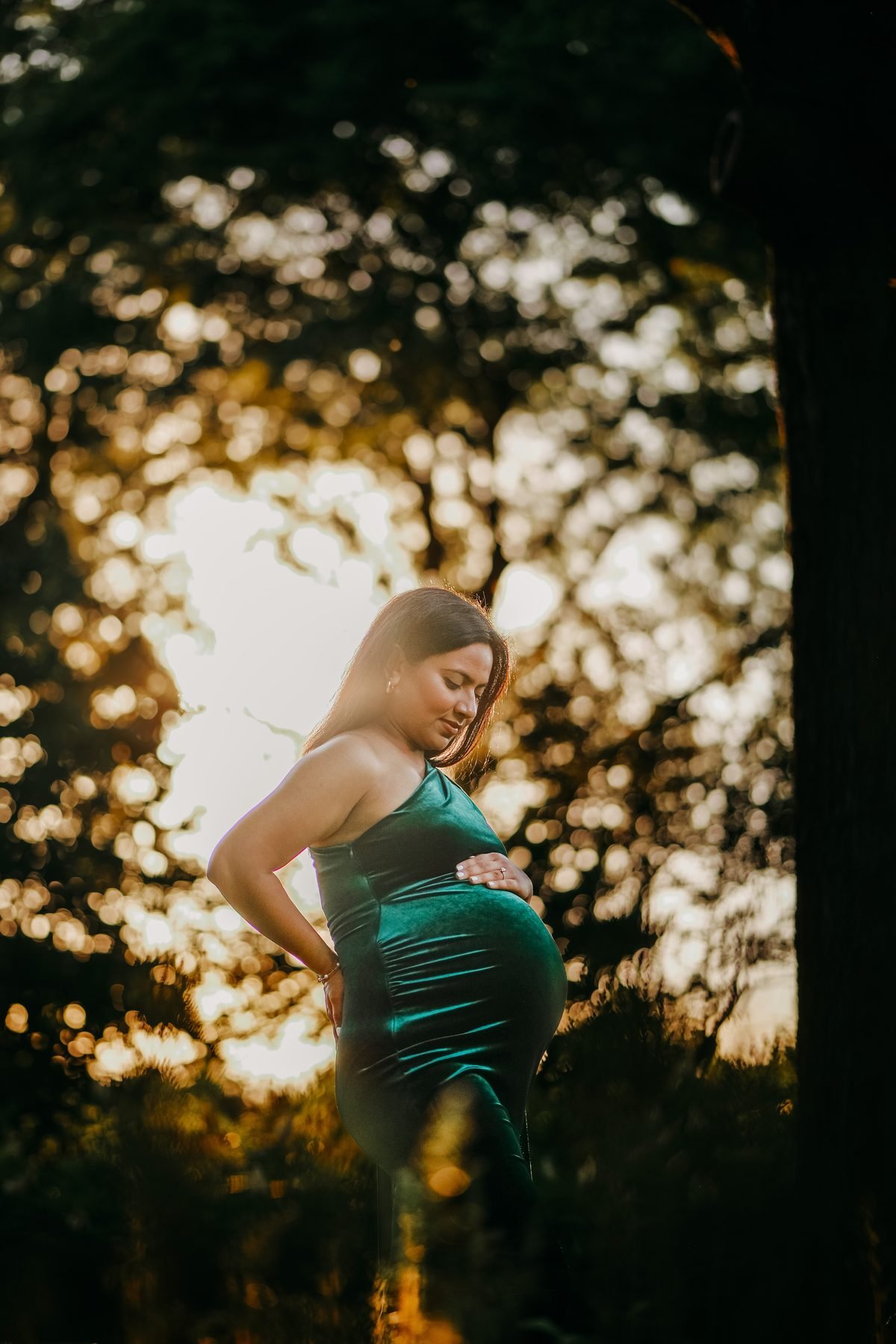 Sunset maternity silhouette